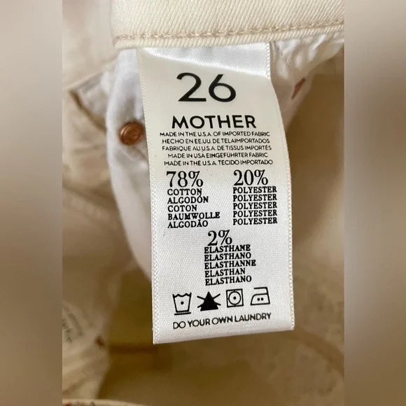 MOTHER Jeans Women’s 26 The Vamp Dead On The Dance Floor Ankle Slit Skinny - Picture 12 of 14